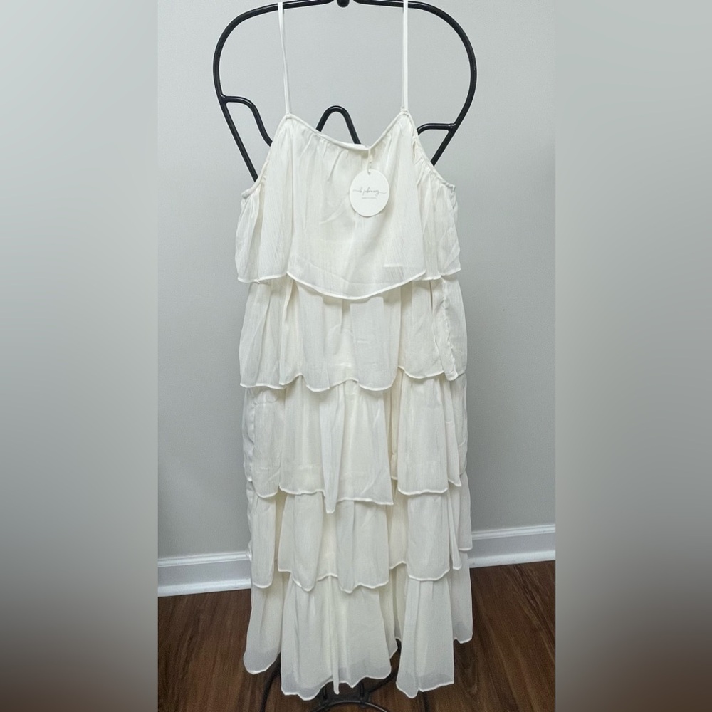 Chic White Tiered Maxi Dress